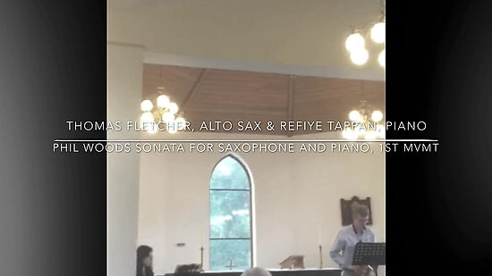 Phil Woods Sonata for Alto Sax & Piano - 1st Movement (extract)